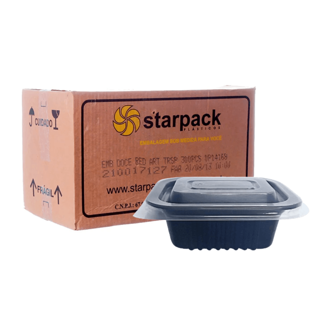 Bandeja PP1 200ml Preta C/450 Unidades Starpack | Cepel
